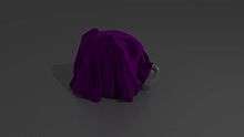 A cloth simulation made in Blender