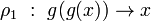 \rho_1\ :\ g(g(x)) \rightarrow x