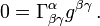 0 = \Gamma^{\alpha}_{\beta \gamma} g^{\beta \gamma} \,.