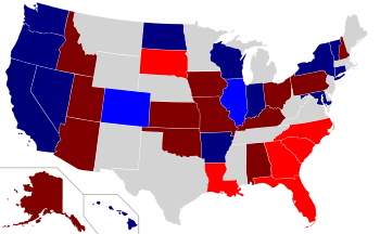 2004 Senate election results map