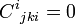 C^i{}_{jki} = 0