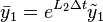 \bar y_1 = e^{L_2 \Delta t} \tilde y_1