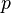 p \,