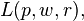 L(p, w, r),