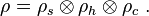 \rho = \rho_s \otimes \rho_{h} \otimes \rho_{c} ~.
