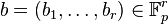 b = (b_1, \ldots , b_r) \in \mathbb{F}_p^r