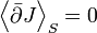 \left\langle \bar{\partial} J \right\rangle_{S}=0