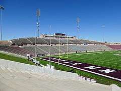 Aggie Memorial Stadium - South Side End Zone & Press Box 01