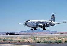  C-124C landing at Travis AFB 1984