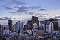 City skyline of La Paz
