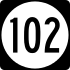 Iowa Highway 102 marker