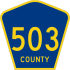 County Route 503 marker
