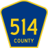County Route 514 marker