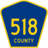 County Route 518 marker
