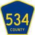 County Route 534 marker
