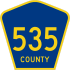 County Route 535 marker