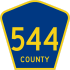 County Route 544 marker
