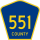 County Route 551 marker