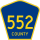 County Route 552 marker