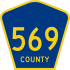 County Route 569 marker