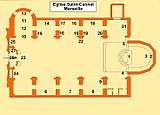 Map of the church