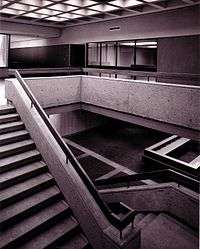 Denver General Hospital stairwell.