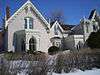 Exterior view of Elizabeth Cottage in winter