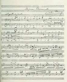 musical manuscript