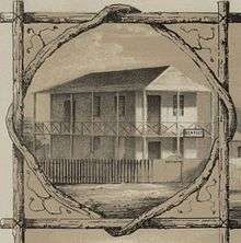 19th-century house with "dentist" sign