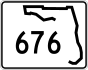 State Road 676 marker