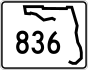 State Road 836 marker
