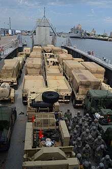Ground Soldiers take to the Sea from Port of Beaumont