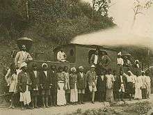 The engineer G. S. Gilles at Munnar Blairgowrie Halt