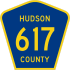 County Route 617 marker