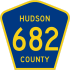 County Route 682 marker