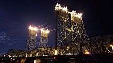 Work Lights on Interstate Bridge