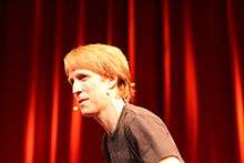A blond man