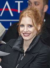 Jessica Chastain smiles for the camera
