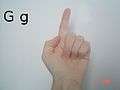 Like an ASL 'G', but pointed upward