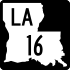 Louisiana Highway 16 marker