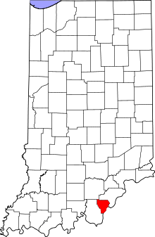 State map highlighting Floyd County