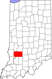 State map highlighting Greene County