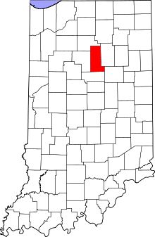 State map highlighting Miami County