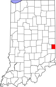 State map highlighting Union County