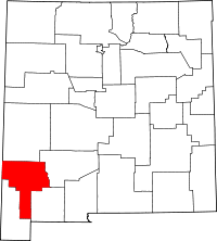 State map highlighting Grant County