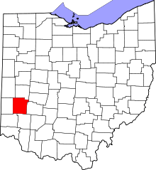 State map highlighting Montgomery County