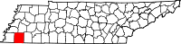 State map highlighting Fayette County