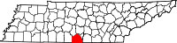 State map highlighting Lincoln County