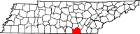 State map highlighting Marion County