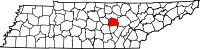 State map highlighting White County
